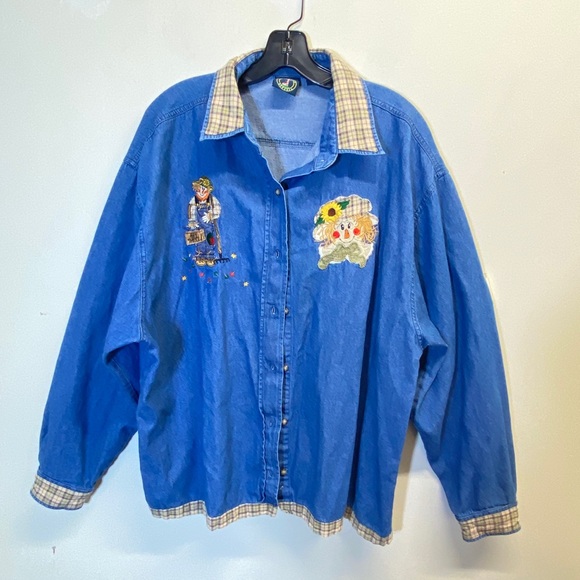 Lighthouse Apparel Vintage Denim Shacket Size XXL - Picture 4 of 15